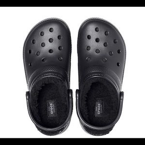 Fur lined Crocs